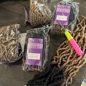 5 pks spring twist crochet braid 18 in extensions new